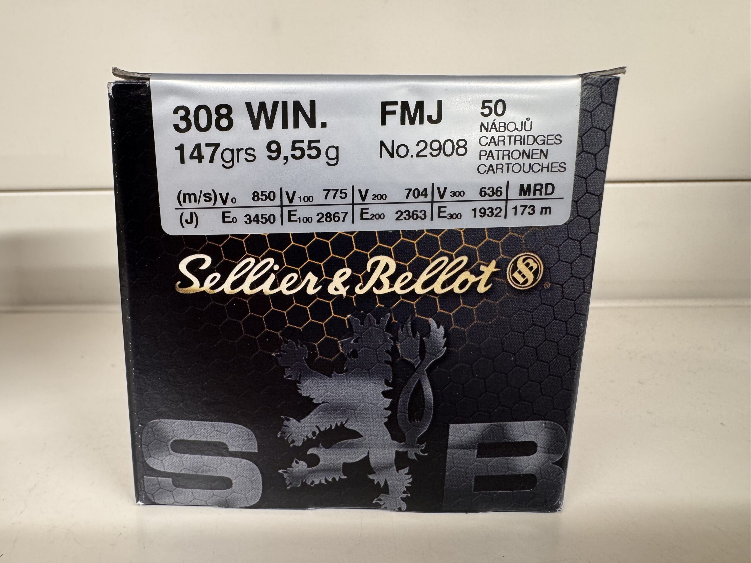 Sellier & Bellot .308 Win. FMJ 9,55g/147grs.