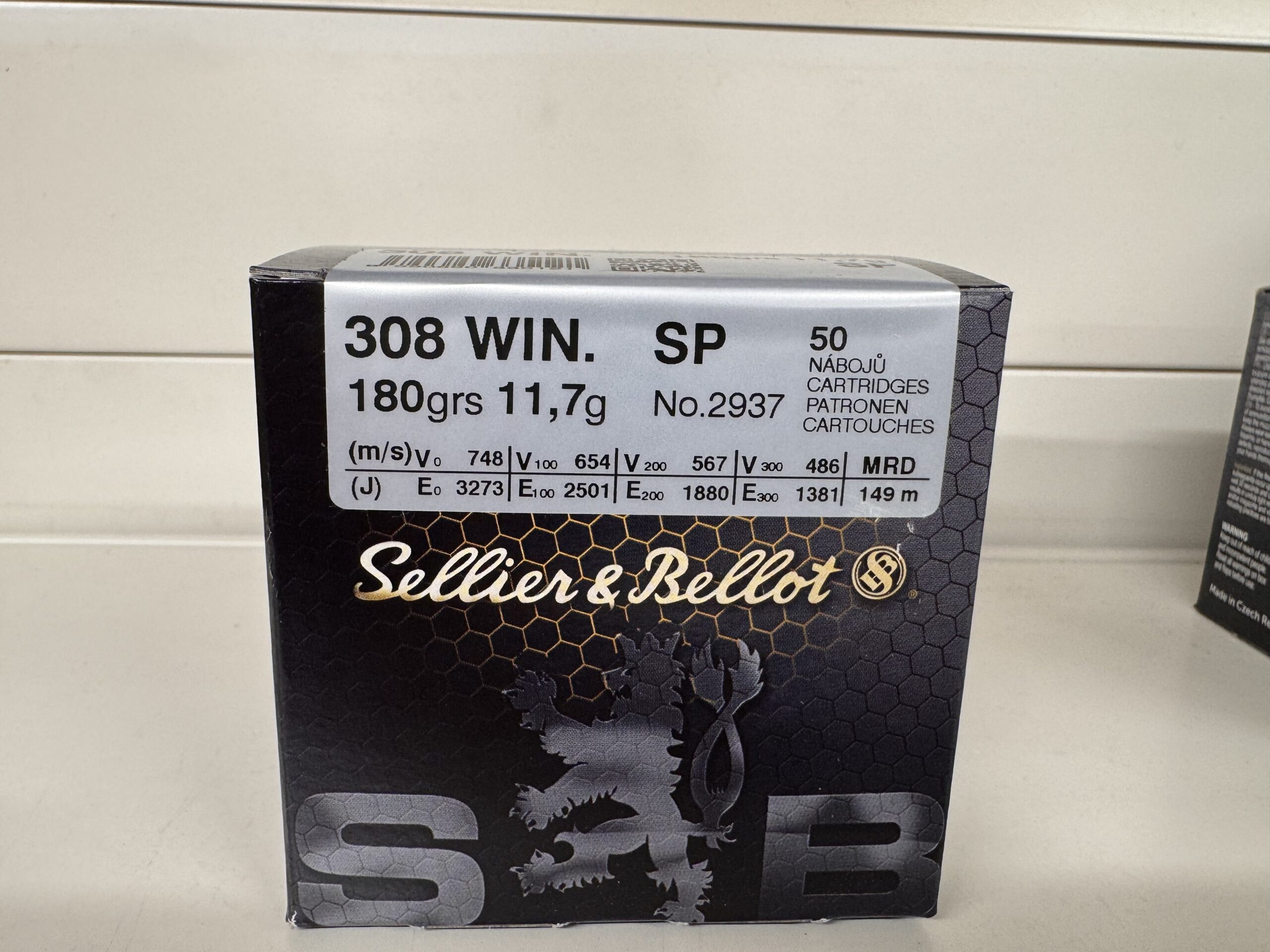 Sellier & Bellot .308 Win. Softpoint 11,7g/180grs.